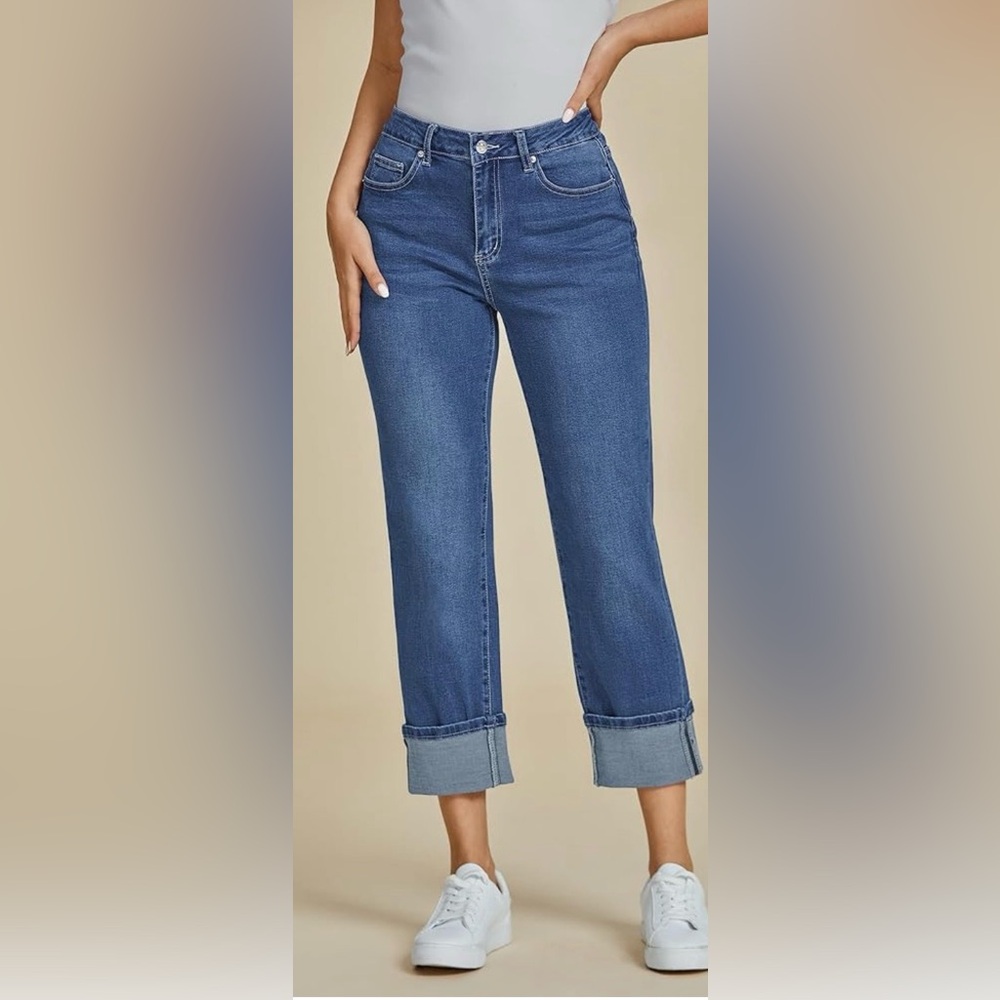 X2 Women’s Cuffed Capri Jeans Size 8 Preppy Casual - Picture 1 of 4